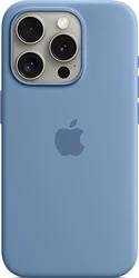 Чехол для телефона Apple MagSafe Silicone Case для iPhone 15 Pro (зимний синий) Чехол для телефона Apple MagSafe Silicone Case для iPhone 15 Pro (зимний синий)