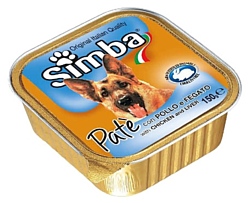 Simba Паштет для собак Курица и печень (0.15 кг) 3 шт.