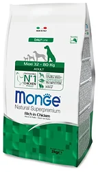 Monge (3 кг) Dog Maxi Adult – Курица с рисом. Для взрослых собак крупных пород Monge (3 кг) Dog Maxi Adult – Курица с рисом. Для взрослых собак крупных пород