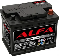 Автомобильный аккумулятор ALFA Hybrid 60 R (60Ah)