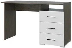 Стол для работы Горизонт Ненси 1200 (венге/белый глянец)