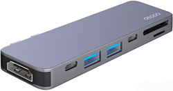 Док-станция Deppa USB-C для MacBook 7-в-1 (73121)