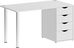 Стол для работы Riva Home Office VR.SP-3-138.4 Silver (белый)