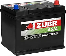 Автомобильный аккумулятор Zubr R+ ZU800JP (80Ah)