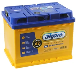 Аком EFB 6СТ-62 R (62Ah) Аком EFB 6СТ-62 R (62Ah)