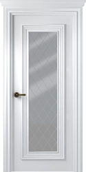 Belwooddoors Палаццо 1 90 см (стекло, эмаль, белый/мателюкс 39)