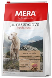 Mera (12.5 кг) Pure Sensitive Fresh Meat с говядиной и картофелем для взрослых собак