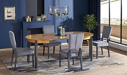 Кухонный стол Halmar Sorbus (дуб медовый/графит)