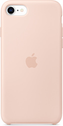 Apple Silicone Case для iPhone SE (розовый песок)