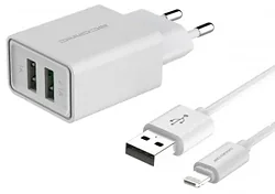 Зарядное устройство Atomic U400 Lightning (белый)