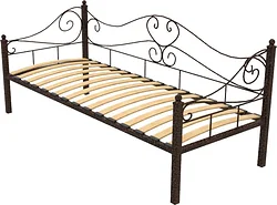 Кровать Князев Мебель Валенсия 90x190 ВАЯ.90.190.М (медный антик)