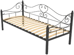 Кровать Князев Мебель Валенсия 90x200 ВАЯ.90.200.Ч (черный муар)