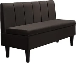 Прямой диван Mio Tesoro Лео 1320 (Velutto 24/шоколад)