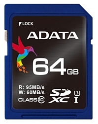 ADATA Premier Pro SDXC Class 10 UHS-I U3 64GB