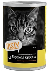 Tasty (0.415 кг) Влажный корм с курицей в банках