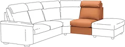 Элемент модульного дивана Ikea Лидгульт 004.131.85 (гранн/бумстад темно-коричневый) Элемент модульного дивана Ikea Лидгульт 004.131.85 (гранн/бумстад темно-коричневый)