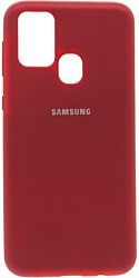 EXPERTS Soft-Touch для Samsung Galaxy M21 с LOGO (темно-красный)