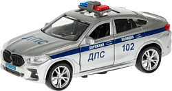 Технопарк BMW X6 MK3 G06 Полиция X6-12SLPOL-SR