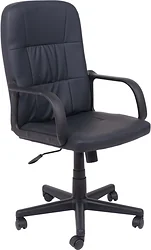 Кресло AksHome Leonidas (пластик/кож.зам, черный) Кресло AksHome Leonidas (пластик/кож.зам, черный)