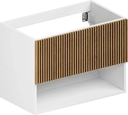 Тумба под умывальник ЗОВ Кито-2 60 (белый/тростник)