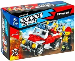 Конструктор Bondibon Пожарная служба Пожарная машина ВВ5734