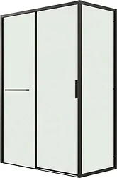 Душевой уголок Grossman Style 110x80x195 120.K33.05.1180.21.00 (черный матовый/прозрачное стекло)