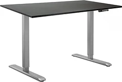 Стол для работы стоя ErgoSmart Manual DESKFIT DF100 1380х800х18 мм (дуб мореный/серый)