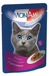 MonAmi (0.085 кг) 1 шт. Кусочки в соусе для кошек Кролик