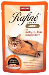 Animonda Rafine Soupe Adult для кошек с домашней птицей и говядиной в сырном соусе (0.1 кг) 1 шт.