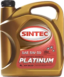 Моторное масло Sintec Platinum 5W-30 API SN/CF 4л