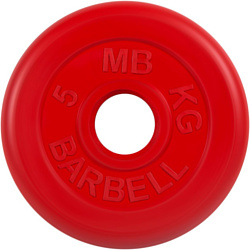 MB Barbell Стандарт 51 мм (1x5 кг, красный)