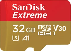 Карта памяти SanDisk Extreme microSDHC SDSQXAF-032G-GN6MN 32GB