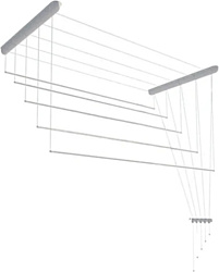 Сушилка для белья Лиана потолочная, пластик белый, 2.2 м Сушилка для белья Лиана потолочная, пластик белый, 2.2 м