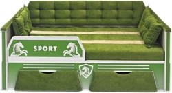 Настоящая мебель Спорт 80x170 (зеленый)
