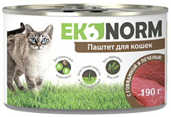 Ekonorm (0.19 кг) 1 шт. Паштет с говядиной и печенью