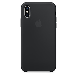 Apple Silicone Case для iPhone XS Max Black