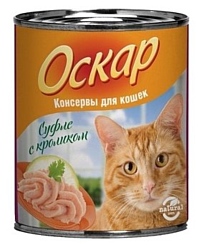 Оскар Консервы для кошек Суфле с Кроликом (0.25 кг) 1 шт.