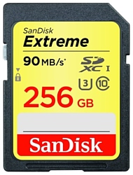 SanDisk Extreme SDXC UHS Class 3 90MB/s 256GB