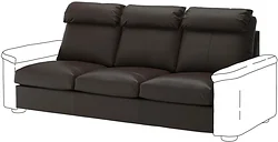 Модульный диван Ikea Лидгульт 404.050.89 (гранн/бумстад темно-коричневый) Модульный диван Ikea Лидгульт 404.050.89 (гранн/бумстад темно-коричневый)