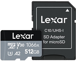 Lexar microSDXC LMS1066512G-BNANG 512GB (с адаптером)