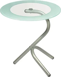 Журнальный столик Мебелик Дуэт 5 (металлик/прозрачный)