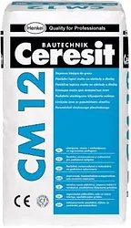 Клеевая смесь Ceresit CM 12. Клей для плитки «Gres»