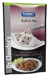 Dr. Clauder's Premium Cat Food пауч с телятиной и индейкой (0.1 кг) 20 шт.