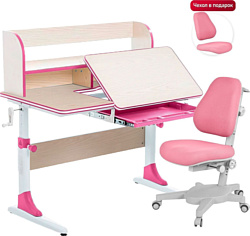 Anatomica Study-100 Lux + органайзер с розовым креслом Armata (клен/розовый)