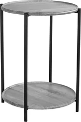 Журнальный столик Мебелик BeautyStyle 21 (орех гикори Grey/черный)