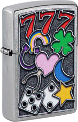 Zippo Street Chrome All Luck 48682