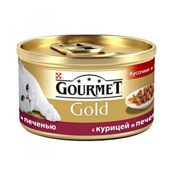 Gourmet Gold с курицей и печенью 0.085 кг