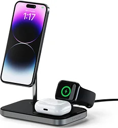 Satechi 3-in-1 Magnetic Wireless Charging Stand