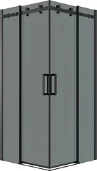 Душевой уголок Grossman Classic 80x80x195 300.K33.04.8080.21.10 (черный матовый/тонированное стекло)