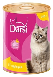 Darsi (0.34 кг) 1 шт. Консервы для кошек с курицей